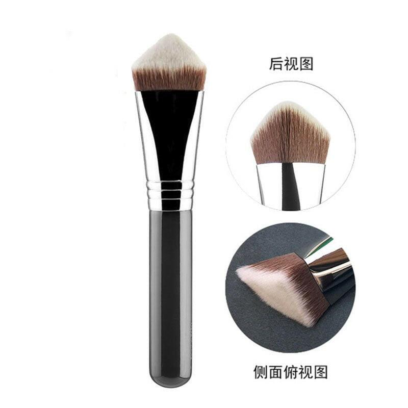 wtf 1pcs Fashion High Quality Face Makeup Brush Shaped Creative Copper Tube Foundation Brush Professional Beauty Tools.