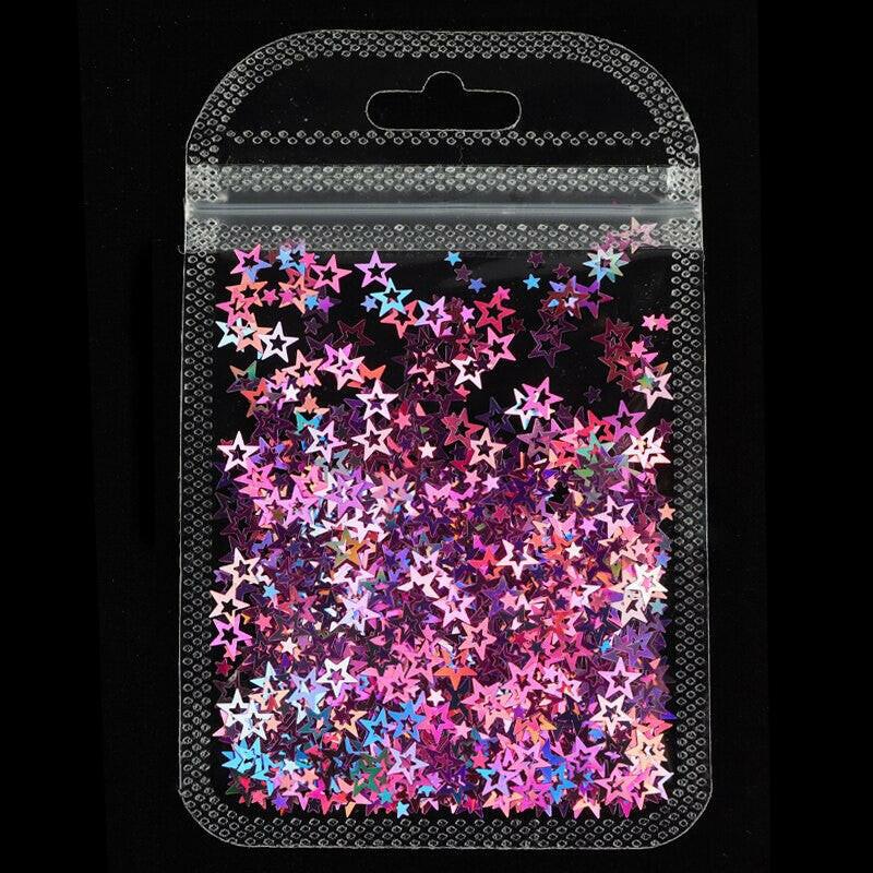 2222 Holographic Red Butterfly Nail Art Glitter Sequins 3D Laser Sheet Manicure Charm Parts For Nail Design Decoration Accessories.