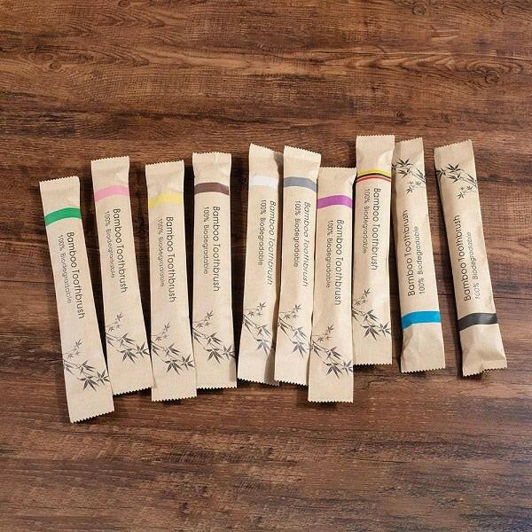 wtf 10 Piece soft bristles bamboo toothbrush eco friendly vegan tooth brush escova de dente cepillo de dientes bambu brosse a dent.