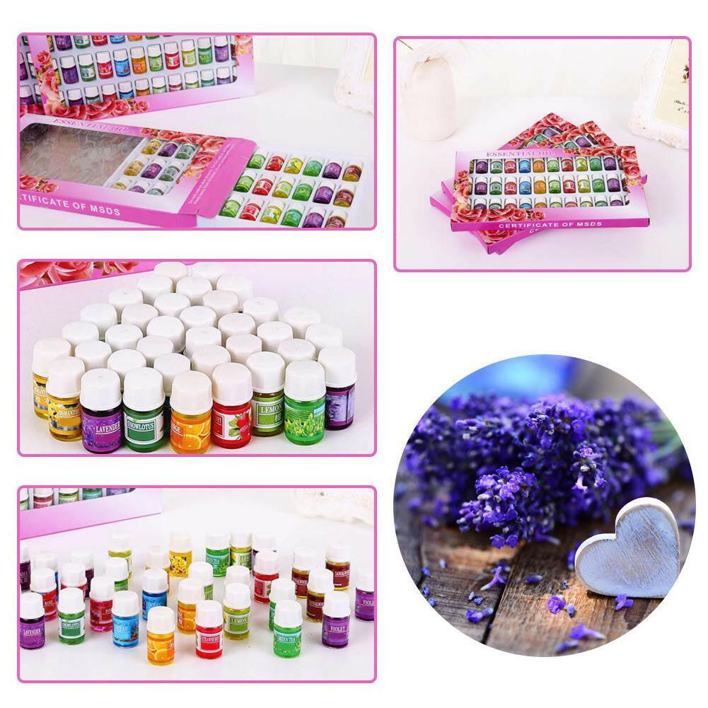 wtf 12/36 PCS Natural Water Soluble Fragrance Essential Oil Aromatherapy Furnace Humidifier Essential Oil Set 3ML.