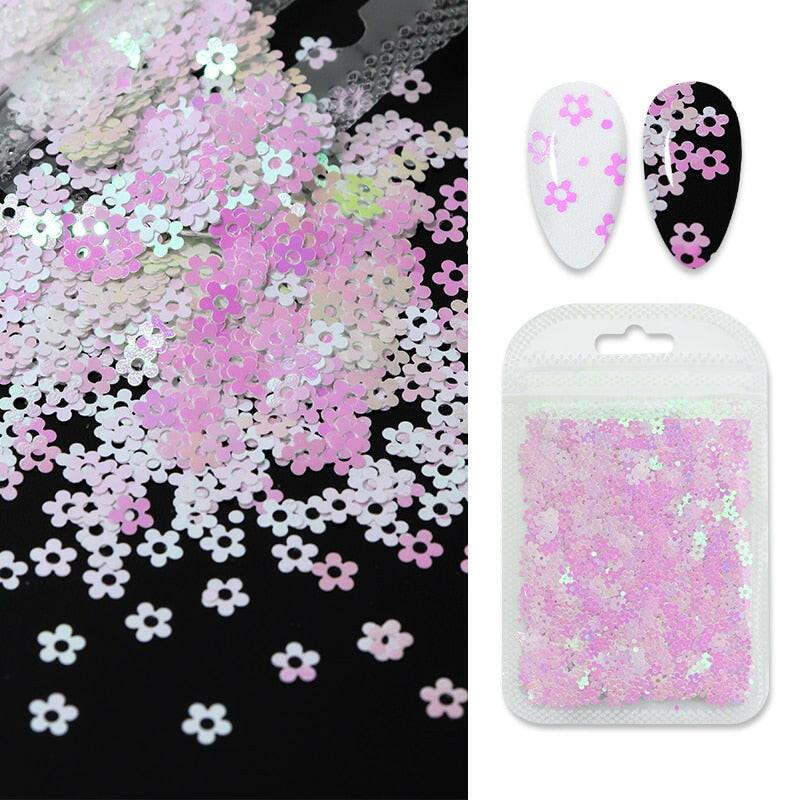 2222 Holographic Red Butterfly Nail Art Glitter Sequins 3D Laser Sheet Manicure Charm Parts For Nail Design Decoration Accessories.