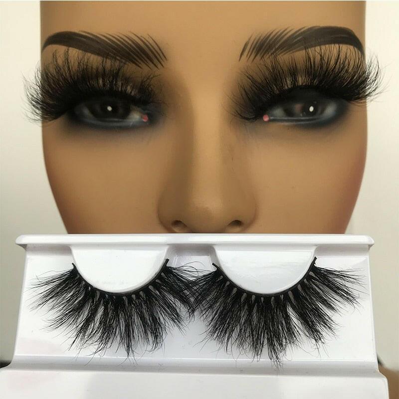 wtf Sleek Chic Fluffy False Eyelashes 25mm Mink Lashes Wholesale Long Full Strip Lashes Vendors Mink Eyelashes Extension Bulk 1 Pair.