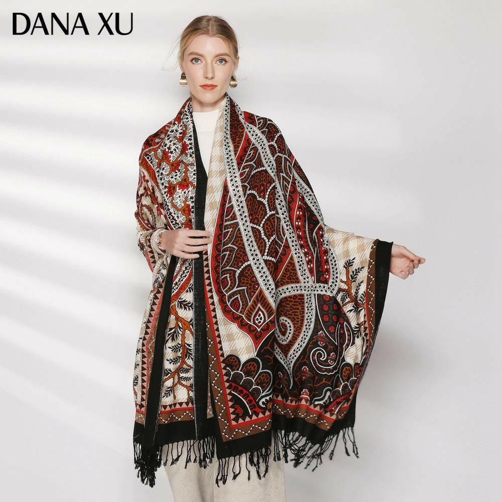 wtf Fashion Winter Scarf For Women Cashmere Warm Plaid Pashmina Scarf Luxury Brand Blanket Wraps Female Scarves And Shawls 2020.