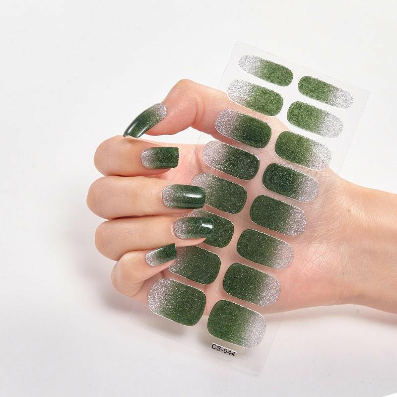 3333b Pure Solid Color Nail Stickers Adhesive Minimalist Design Fashion Nail Stickers Designer Nail Decals Nail Strips Nail Tips.