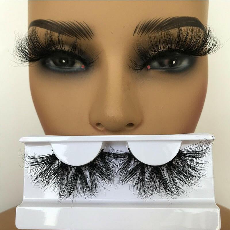 3333b Sleek Chic Fluffy False Eyelashes 25mm Mink Lashes Wholesale Long Full Strip Lashes Vendors Mink Eyelashes Extension Bulk 1 Pair.