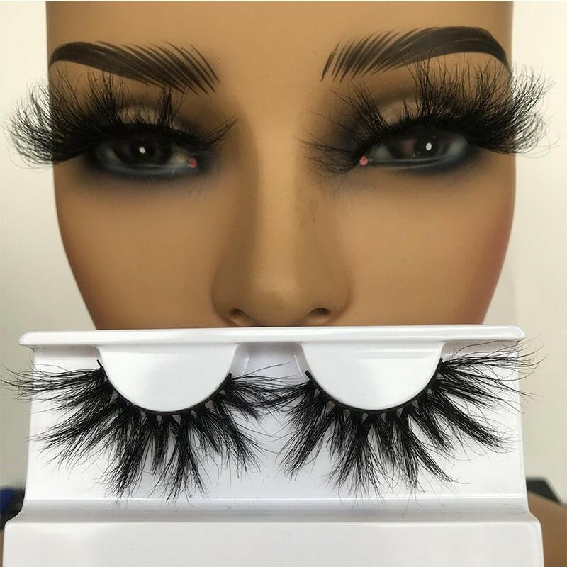 wtf Sleek Chic Fluffy False Eyelashes 25mm Mink Lashes Wholesale Long Full Strip Lashes Vendors Mink Eyelashes Extension Bulk 1 Pair.