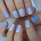 Gel Cover False Nails Gold Glitter Nude Ladi's Press On Fingernails Short With Adhesive Tabs Perfect For Daily.
