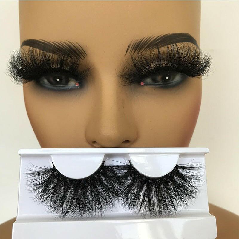 3333b Sleek Chic Fluffy False Eyelashes 25mm Mink Lashes Wholesale Long Full Strip Lashes Vendors Mink Eyelashes Extension Bulk 1 Pair.