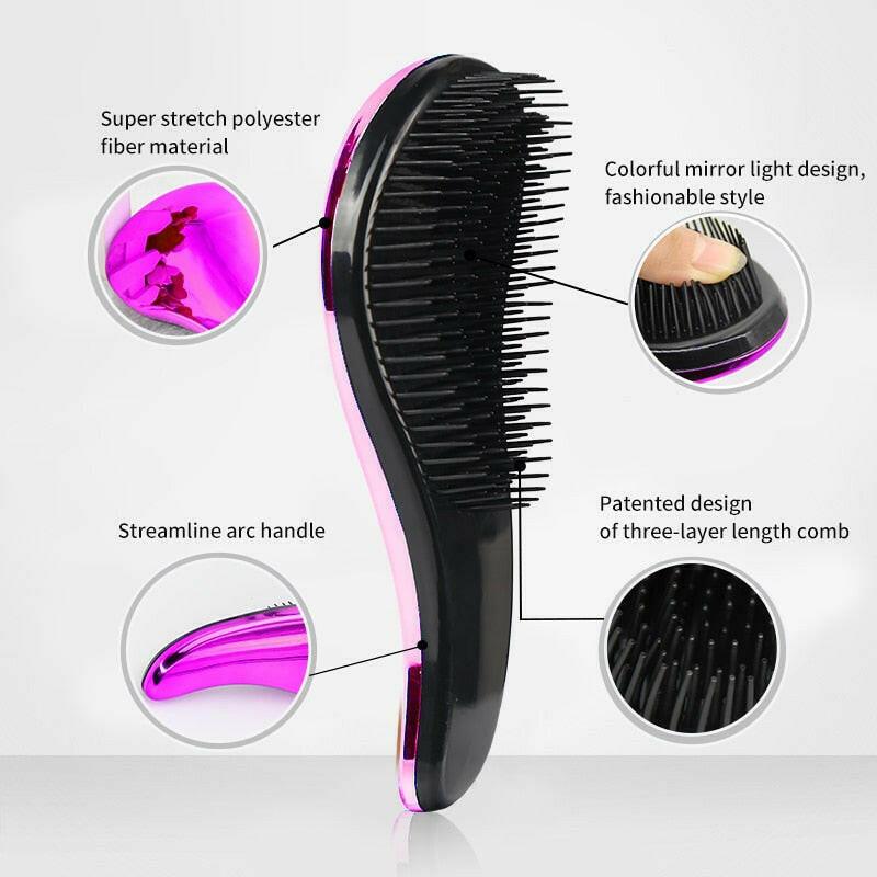 3333b New TT Hair Brush Women,Designed Anti-static Detangler Hot Comb,Haircare Scalp,Reduce Hairloss,Styling Tool,Barber Accessories.