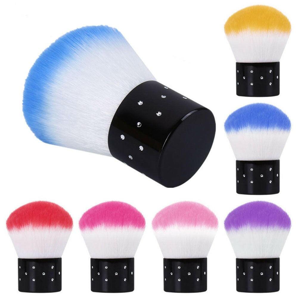 wtf 1pc Nail Brush Tools File Nail Art Care Manicure Pedicure Soft Remove Dust Small Angle Cleaner Acrylic&UV  Powder Remover Brush.