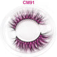 3333b OKAYLASH 3D 6D False Colored Eyelashes Natural Real Mink fluffy Style  Eye lash Extension Makeup Cosplay Colorful Eyelash.