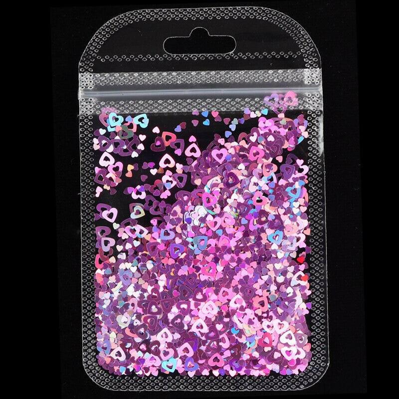 2222 Holographic Red Butterfly Nail Art Glitter Sequins 3D Laser Sheet Manicure Charm Parts For Nail Design Decoration Accessories.