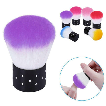 wtf 1pc Nail Brush Tools File Nail Art Care Manicure Pedicure Soft Remove Dust Small Angle Cleaner Acrylic&UV  Powder Remover Brush.