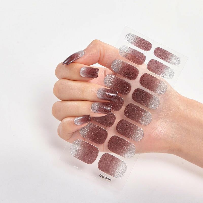 wtf Pure Solid Color Nail Stickers Adhesive Minimalist Design Fashion Nail Stickers Designer Nail Decals Nail Strips Nail Tips.