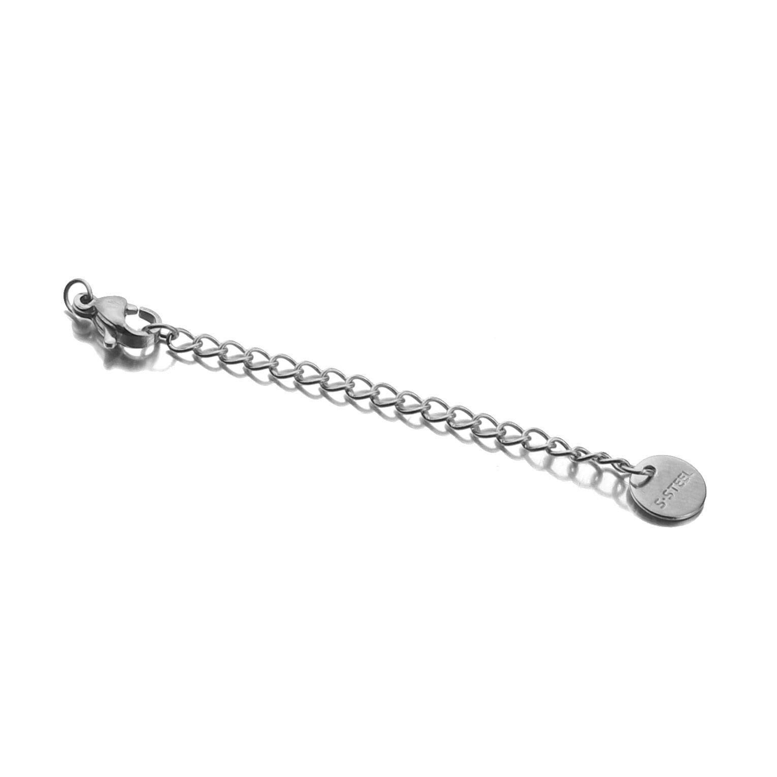 wtf 10pcs/lot Stainless Steel  Extended Extension Tail Chain Lobster Clasps Connector DIY Jewelry Making Findings Bracelet Necklace.