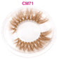 OKAYLASH 3D 6D False Colored Eyelashes Natural Real Mink fluffy Style  Eye lash Extension Makeup Cosplay Colorful Eyelash.