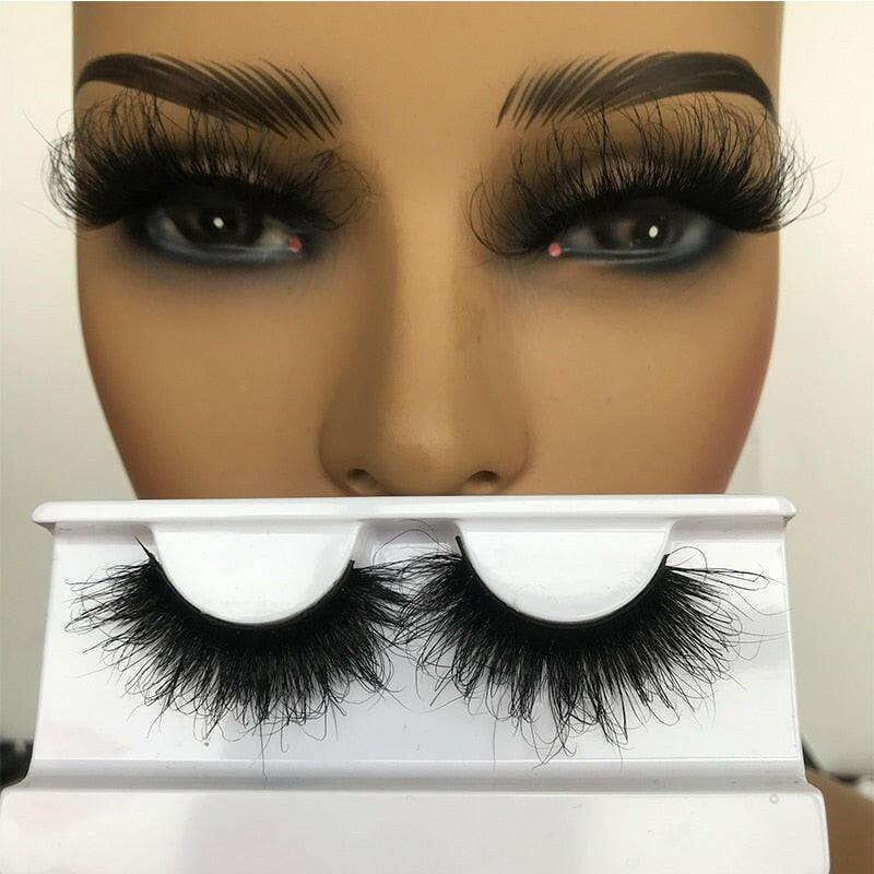 3333b Sleek Chic Fluffy False Eyelashes 25mm Mink Lashes Wholesale Long Full Strip Lashes Vendors Mink Eyelashes Extension Bulk 1 Pair.