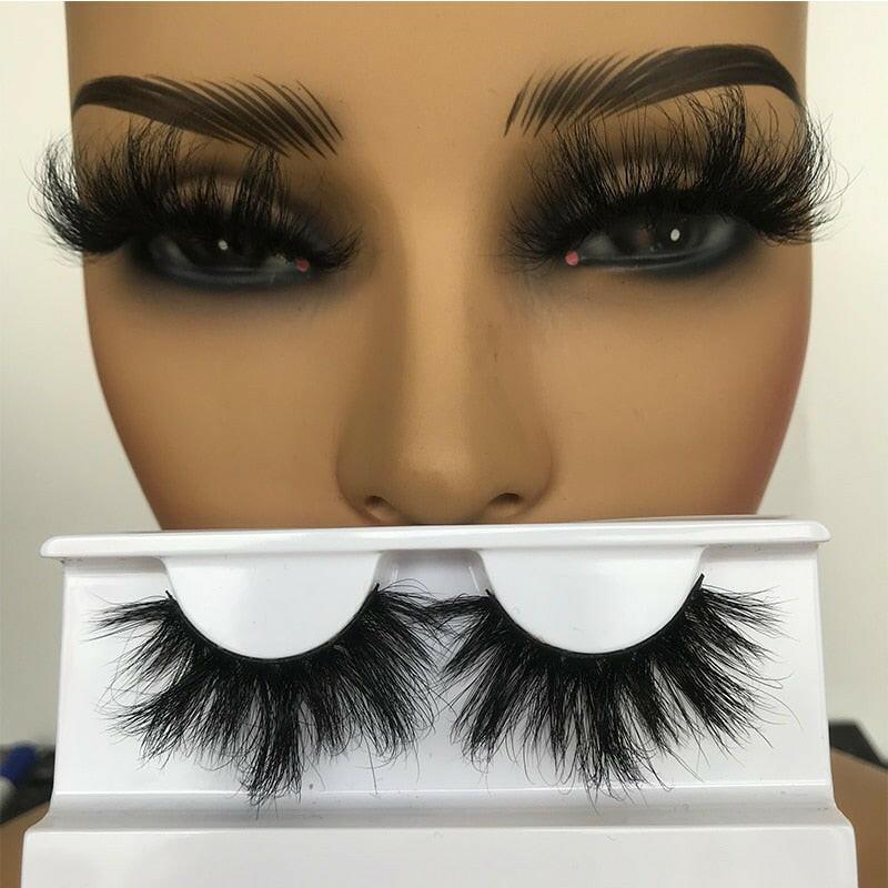 wtf Sleek Chic Fluffy False Eyelashes 25mm Mink Lashes Wholesale Long Full Strip Lashes Vendors Mink Eyelashes Extension Bulk 1 Pair.