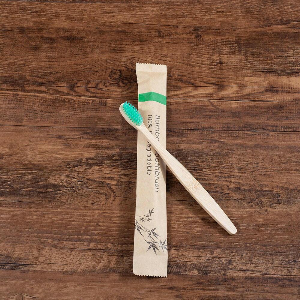 wtf 10 Piece soft bristles bamboo toothbrush eco friendly vegan tooth brush escova de dente cepillo de dientes bambu brosse a dent.