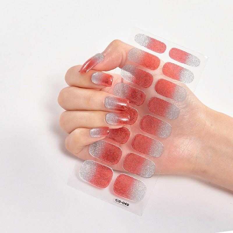 3333b Pure Solid Color Nail Stickers Adhesive Minimalist Design Fashion Nail Stickers Designer Nail Decals Nail Strips Nail Tips.