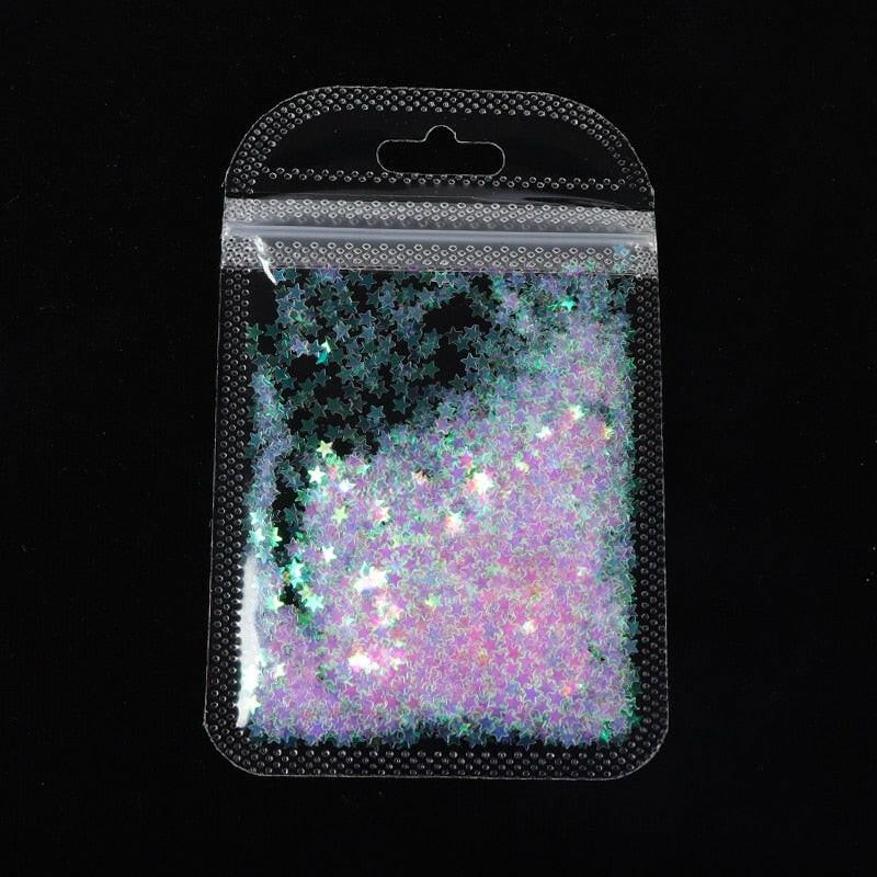 3333b Holographic Red Butterfly Nail Art Glitter Sequins 3D Laser Sheet Manicure Charm Parts For Nail Design Decoration Accessories.