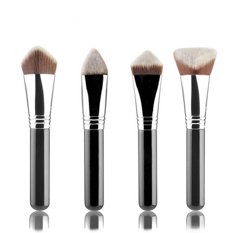 wtf 1pcs Fashion High Quality Face Makeup Brush Shaped Creative Copper Tube Foundation Brush Professional Beauty Tools.