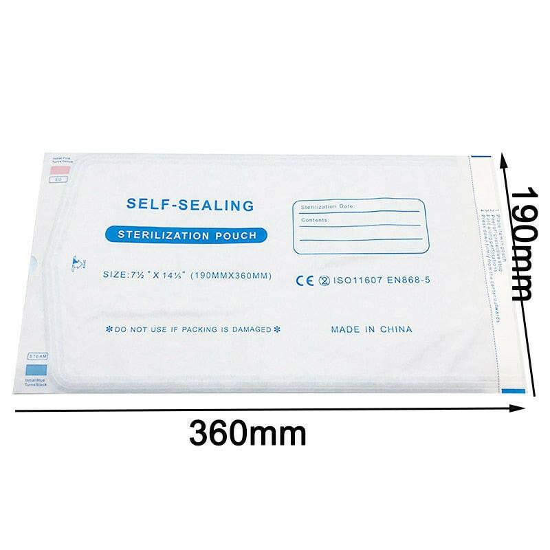 wtf 200pcs/Pack Dentista Self Sealing Sterilization Pouch Dentistry Medical Grade Paper+CPP/PET Film Odontologia Tattoo Accessories.