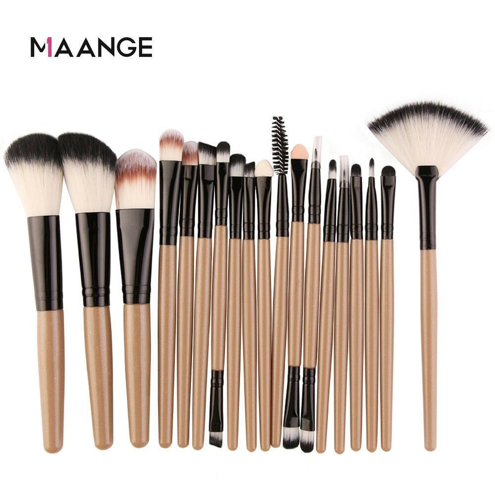 wtf MAANGE 25/18 Pcs Professional Makeup Brush Set Beauty Foundation Powder Blush Eyeshadow Blending Eyelash Concealer Make Up Kits.