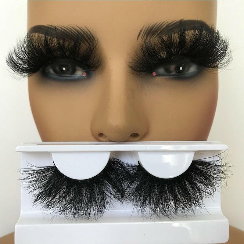 3333b Sleek Chic Fluffy False Eyelashes 25mm Mink Lashes Wholesale Long Full Strip Lashes Vendors Mink Eyelashes Extension Bulk 1 Pair.