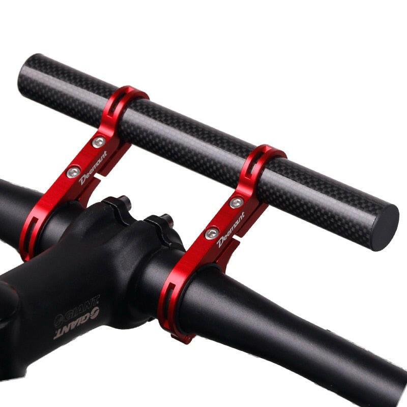 3333b 10/20/25/30cm Bicycle Handlebar Extended Bracket Bike Headlight Mount Bar Computer Holder Lamp Support Rack Alloy Fiber Stand.