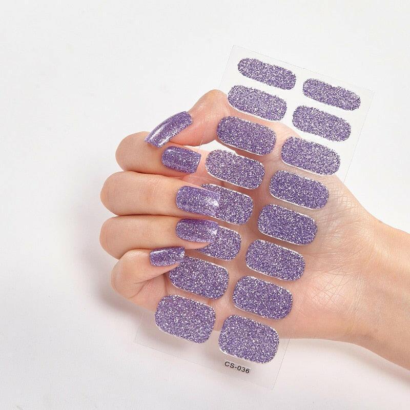 wtf Pure Solid Color Nail Stickers Adhesive Minimalist Design Fashion Nail Stickers Designer Nail Decals Nail Strips Nail Tips.