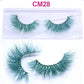 3333b OKAYLASH 3D 6D False Colored Eyelashes Natural Real Mink fluffy Style  Eye lash Extension Makeup Cosplay Colorful Eyelash.