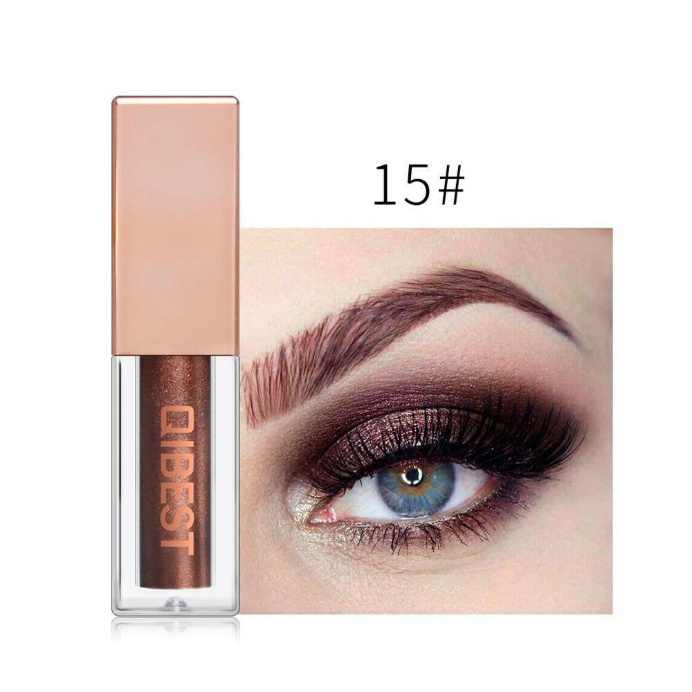 wtf QIBEST 15 Colors Eyeshadow Stick Shining Makeup Glitter Pigment Waterproof Eye Shadow Stick Smoky Liquid Eye Shadow Cosmetics.