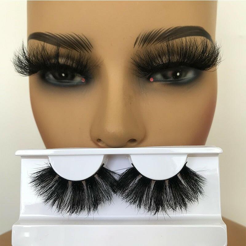 wtf Sleek Chic Fluffy False Eyelashes 25mm Mink Lashes Wholesale Long Full Strip Lashes Vendors Mink Eyelashes Extension Bulk 1 Pair.