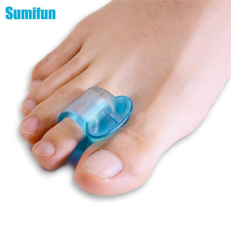 wtf Sumifun Blue Soft Silicone Gel Toe Separator Hallux Valgus Bunion Spacers Thumb Corrector Foot Care Tool 1Pairs/2pcs.