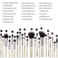 3333b MAANGE 20/22/18 Pcs Makeup Brushes Set Cosmetic Foundation Powder Brush Eye Shadow Lip Blending Make Up Brush Tool Kit Maquiagem.