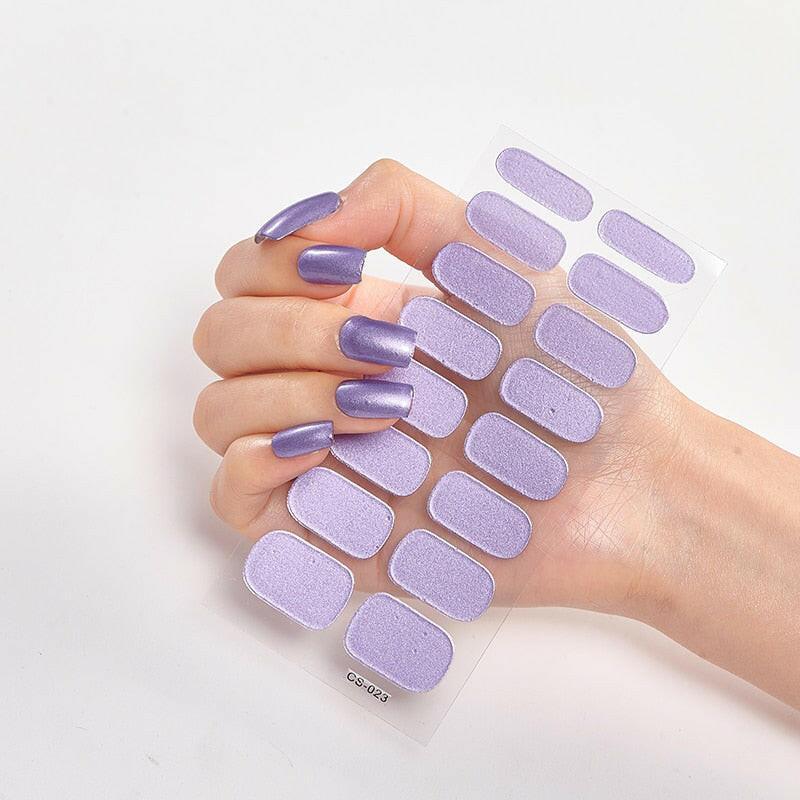 wtf Pure Solid Color Nail Stickers Adhesive Minimalist Design Fashion Nail Stickers Designer Nail Decals Nail Strips Nail Tips.