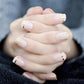 Gel Cover False Nails Gold Glitter Nude Ladi's Press On Fingernails Short With Adhesive Tabs Perfect For Daily