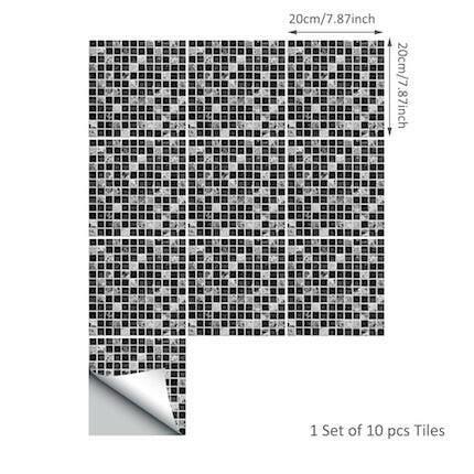 wtf Self-adhesive Kitchen Mosaic Tile Sticker Splashback Decoration Bathroom Adhesive Wall Vinyl Waterproof PVC Wallpaper Panel.