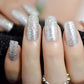 Gel Cover False Nails Gold Glitter Nude Ladi's Press On Fingernails Short With Adhesive Tabs Perfect For Daily