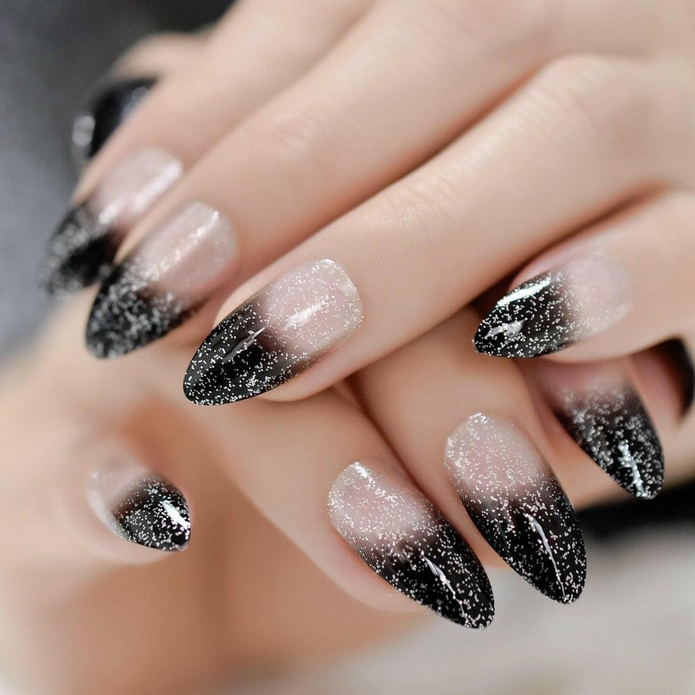 3333b Gel Cover False Nails Gold Glitter Nude Ladi&#39;s Press On Fingernails Short With Adhesive Tabs Perfect For Daily.