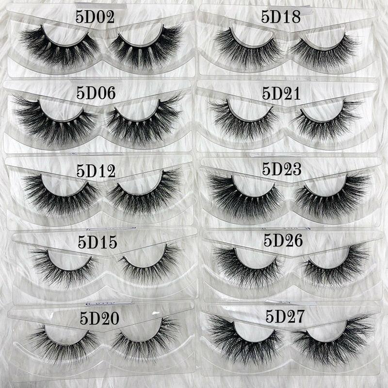 2222 Wholesale 30 pairs no box Mikiwi Eyelashes 3D Mink Lashes Handmade Dramatic Lashes 32 styles cruelty free mink lashes.