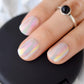 Gel Cover False Nails Gold Glitter Nude Ladi's Press On Fingernails Short With Adhesive Tabs Perfect For Daily.