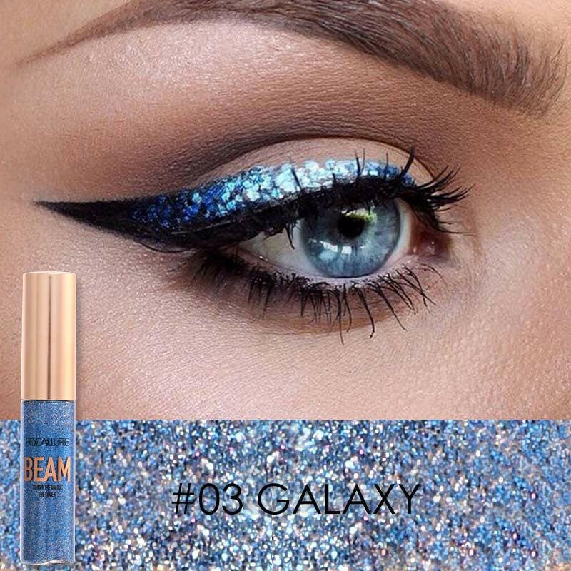 wtf Focallure Liquid Glitter Eyeliner Pencils White Gold Color Shining Shimmer Eye Liner Makeup Pen.