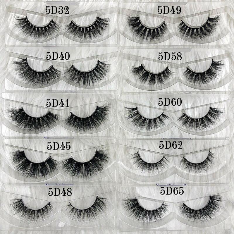 2222 Wholesale 30 pairs no box Mikiwi Eyelashes 3D Mink Lashes Handmade Dramatic Lashes 32 styles cruelty free mink lashes.