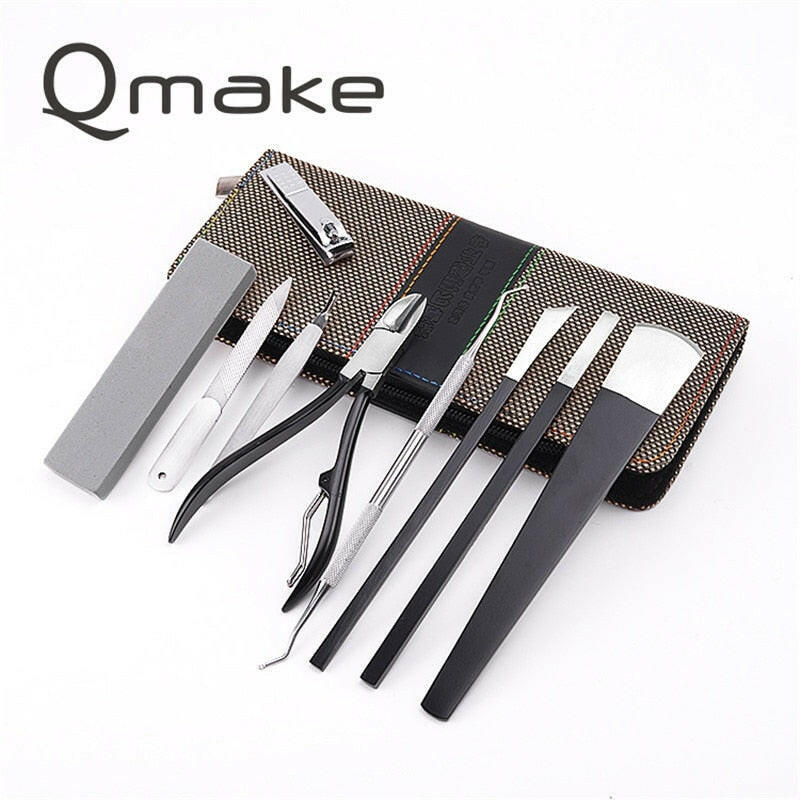 wtf Stainless Steel Pedicure Knife Set Plane Feet Tools Foot Cuticle Skin Callus Remover Professional Care Kit.