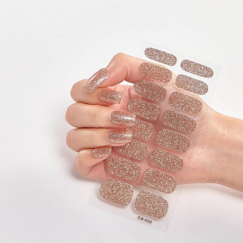 3333b Pure Solid Color Nail Stickers Adhesive Minimalist Design Fashion Nail Stickers Designer Nail Decals Nail Strips Nail Tips.