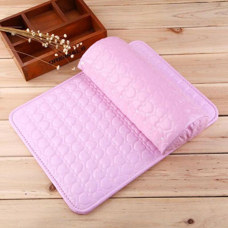 3333b Professional Hand Cushion Holder Soft PU Leather Sponge Arm Rest Nail Pillow Manicure Art Beauty Nail Mat Pad.