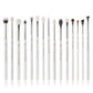 Jessup Eye Makeup Brushes Set 15pcs Precise Eyeshadow Brush Eyebrow EyeLiner Blending Concealer Natural Synthetic Black T177.