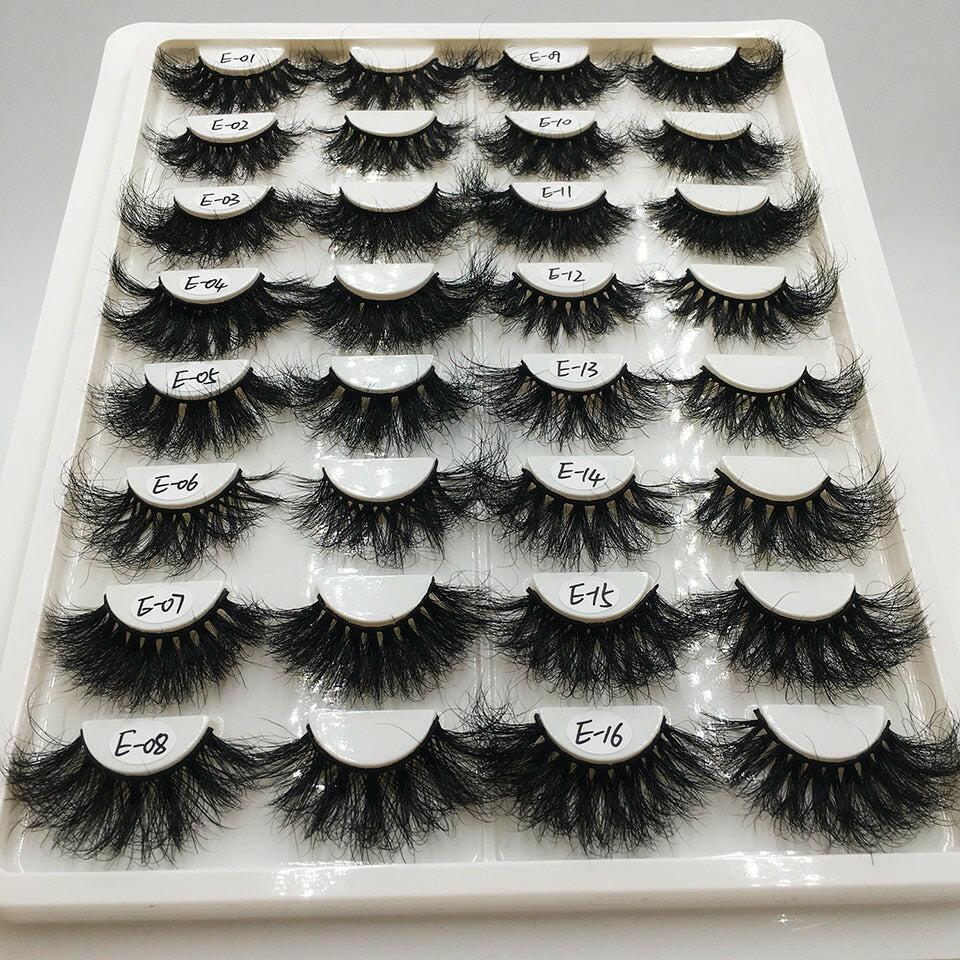 wtf Mink Lashes Wholesale 5/10/30 25mm Lashes Dramatic Fluffy Long Lashes in Bulk Makeup Lashes Mink 25mm Wholesale Mink Eyelashes.